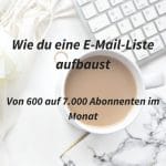 Wie du eine E-Mail-Liste aufbaust (Mailingliste: Von 600 auf 7000 Abonnenten in 3 Monaten)